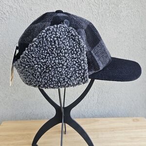 Men's Buffalo Plaid Ear Flap Winter Hat L/XL